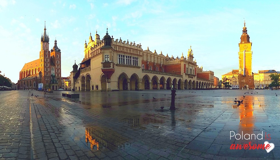 Krakow Old Town at sunrise